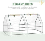 outsunny 5.9' x 3' x 3' mini greenhouse, package contents