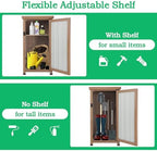 small outdoor storage cabinet weatherproof, wood garden potting, view 9