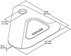 Kohler K-8624-0 Kitchen Pot and Pan Dish Scraper, Silicone and Nylon, Heat Resistant, One Size, White and Charcoal