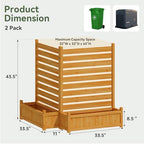 aoxun air conditioner fence, 2-panel wood privacy screen on a desk or shelf