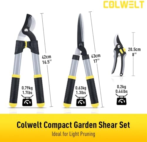 colwelt loppers hedge clippers garden shears 3pcs, 17’’, view 9