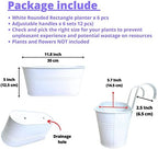 lalagreen modern rail planter (11.8 in, 6 pack) shown in use