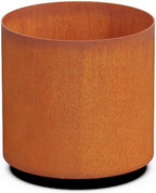 Plantercraft Corten Steel Planters - 12x12 Inch Large Round Planters for Outdoor Plants Heavy Duty Metal Planter Pot for Patio & Garden