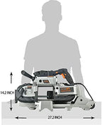 maxxt band saw with lightweight aluminum base, 10, front angle view