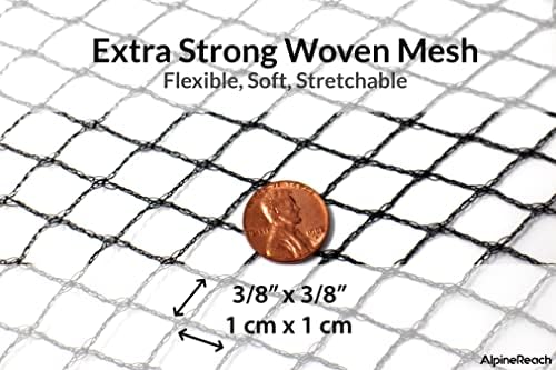 alpinereach pond netting kit 15 x 20 feet, side view