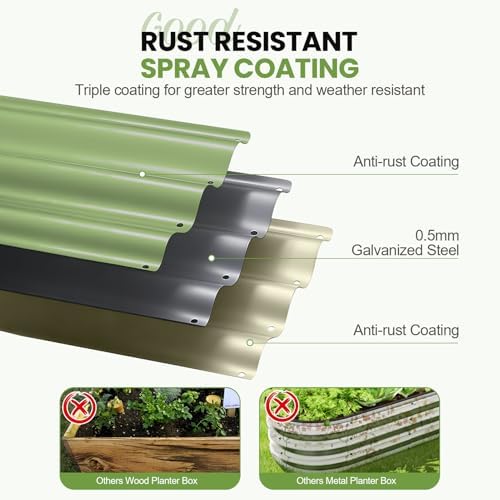 g good gain round raised garden bed outdoor, side view