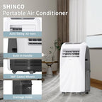 shinco 10,000 btu portable air conditioner - 3-in-1 on a desk or shelf