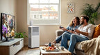 lg 8000 btu (doe) / (11000 ashrae) portable on a desk or shelf