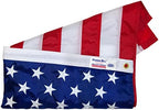 american flag - 100% made in the usa, side view
