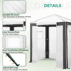 eagle peak 6x4 walk in pop up greenhouse shown in use