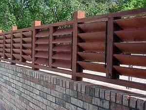 decorative versa fence - pack of 4, side view