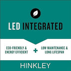 hinkley landscape lighting taper wide horizontal 12v deck, front angle view