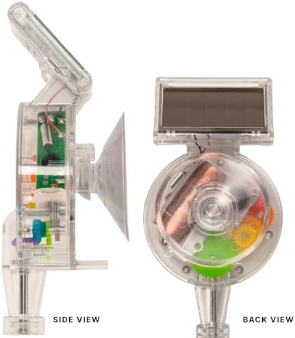 kikkerland solar powered rainbow maker – prism suncatcher on a desk or shelf