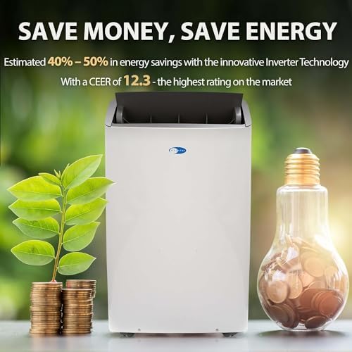 whynter dual hose smart portable air conditioner, 14000, package contents