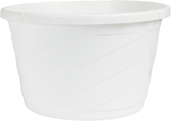 The HC Companies 12 Inch Euro Hanging Planters, Lightweight UV-Resistant Plastic Hanging Planters for Indoor & Outdoor Plants, 2-Pack Hanging Flower Pots for Garden, Patio & Home Decor, White