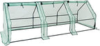 sunnydaze outdoor portable mini cloche greenhouse with 3, main product view