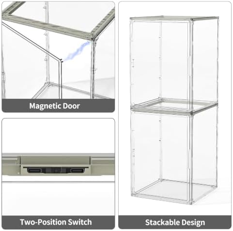 joyzan clear mini indoor greenhouse small tabletop green on a desk or shelf