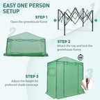 eagle peak 6x4 easy setup small pop up, side view