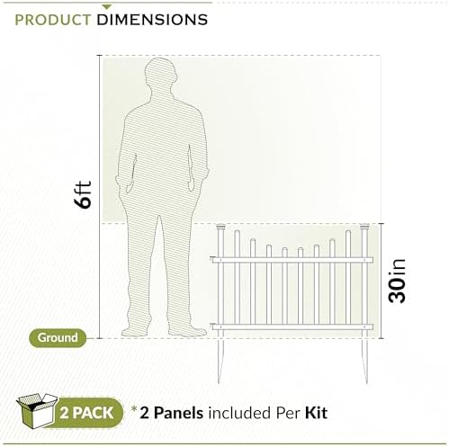zippity washington picket fence panels, white vinyl diy, package contents