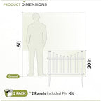 zippity washington picket fence panels, white vinyl diy, package contents