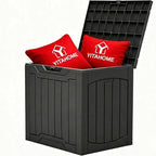 yitahome 31 gallon outdoor storage box, front angle view