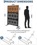 outdoor privacy screen, 48" w x 75" h shown in use
