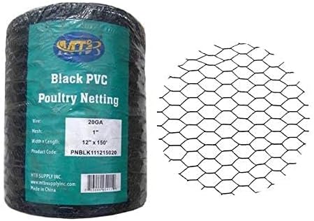 pvc hexagonal poultry netting chicken wire 12" x150', close-up detail