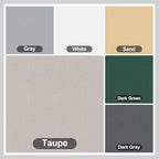 sunny guard 3'x16.5' waterproof balcony privacy screen pes, package contents