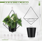 baderke 6 sets wall planters for indoor plants shown in use