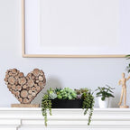 winlyn 15" artificial succulents arrangement faux succulents in on a desk or shelf