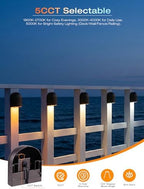 [12 pack] cloudy bay low voltage fence lights,12-24v, side view