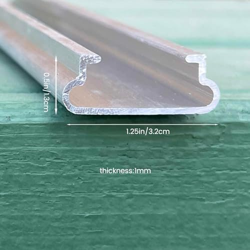 hipicute 20 set 6.6 ft greenhouse lock channel showing dimensions