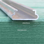 hipicute 20 set 6.6 ft greenhouse lock channel showing dimensions