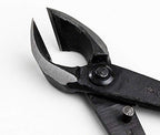 wazakura bonsai tool kit, satsuki scissors and concave, side view