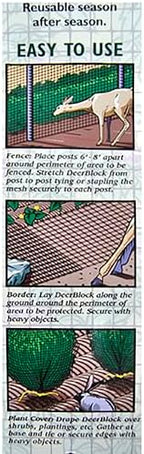 easy gardener, 6050az, deer block, protective mesh covering, front angle view