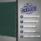rugged rhino fence privacy screen 180 gsm heavy shown in use