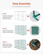 vevor crop cage, 7.8 x 3.9 x 5.9, package contents