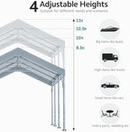 advance outdoor 12x20 ft canopy garage heavy duty shown in use
