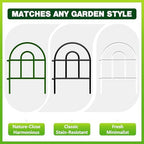 decorative garden fence 43.33ft x 17in - 40 shown in use