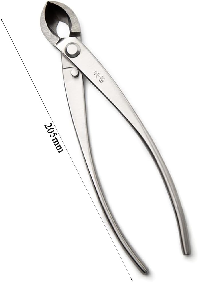 Bonsai Straight Edge Cutter Professional Grade Branch Cutter Alloy Steel Bonsai Tools Equip With Tool Bag (MT-SE-205 branch cutter gift-packaging)
