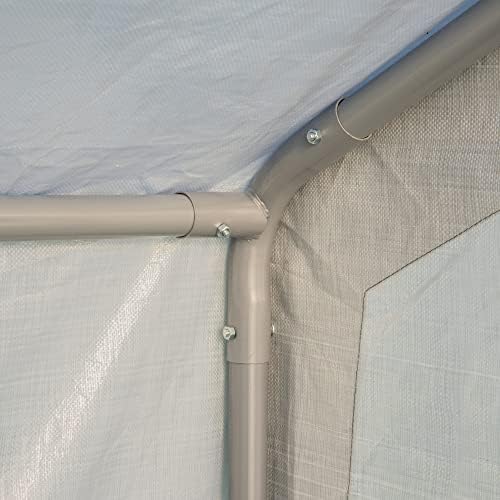 miracle-gro walk-in all-season greenhouse, chalk, 6 x 4, view 20