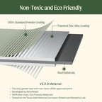 rolling elevated raised garden beds, 3' x 8' showing dimensions