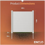 enclo premium white vinyl privacy screen, diy no, package contents