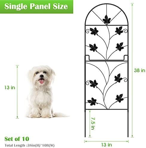 decorative garden fence panels no dig fencing, total shown in use