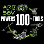 ego power+ electric pressure washer kit, 3200 psi, front angle view