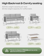 aluminum outdoor patio furniture set with dual-layer coffee on a desk or shelf