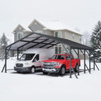 wisteria lane 20'x20' metal carport, heavy duty carport, view 9