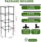 tomato cages, square tomato plant stakes support cages on a desk or shelf