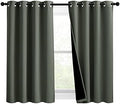 nicetown 100% blackout curtains 54 inches long, double-deck, main product view