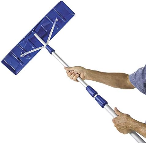 snow joe telescoping roof rake, extendable leaf &, view 9